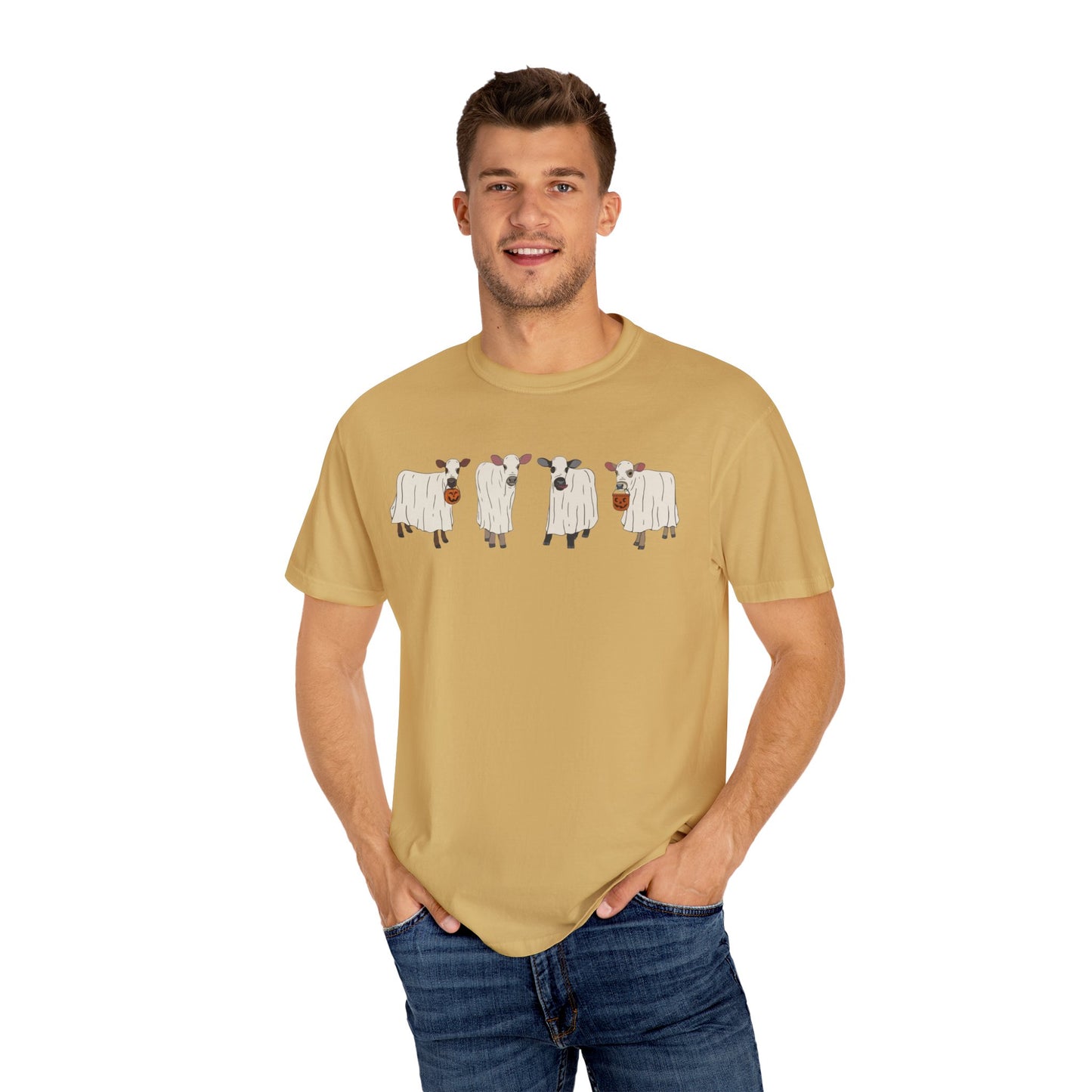 Ghost Cow | Moo Cow | Pumpkin Patch Tshirt | Pumpkin Spice latte | Fall Fashion Graphic Shirt | Halloween Top