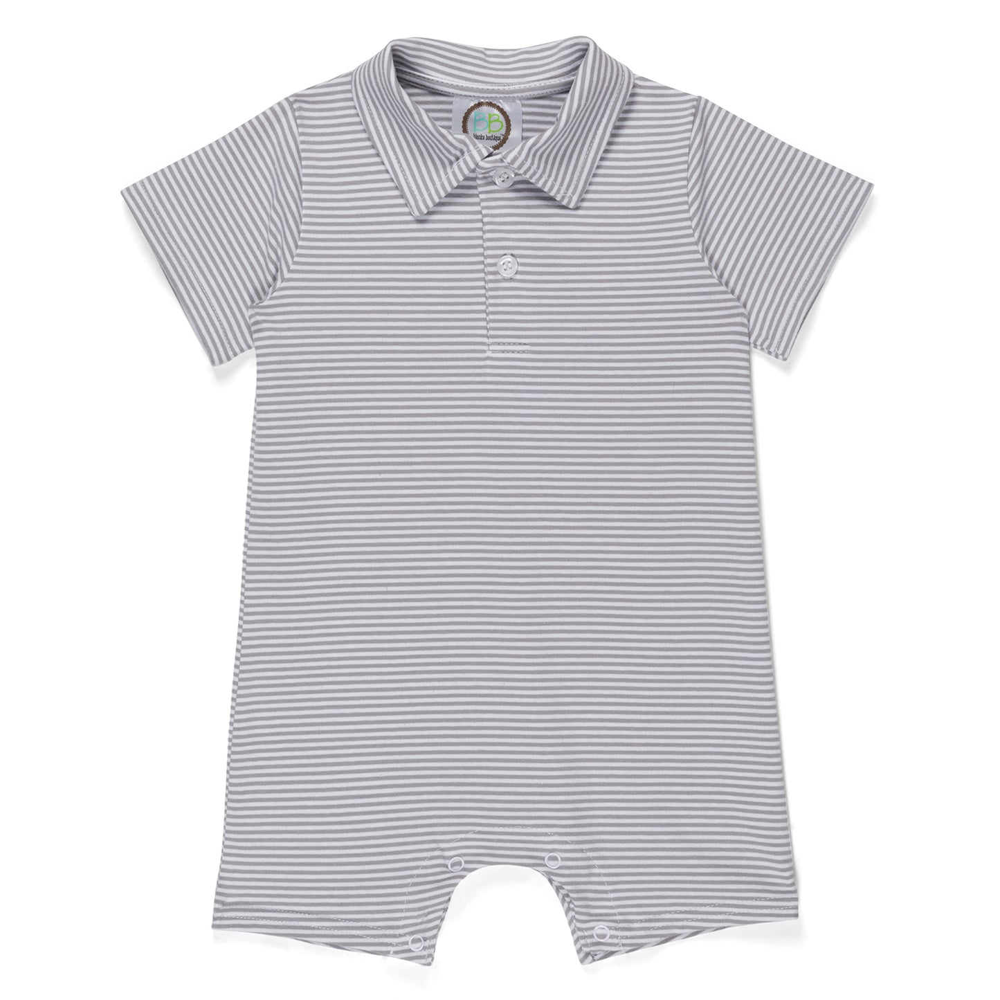 Blake Striped Polo Romper