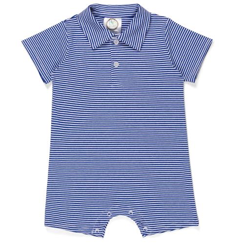 Blake Striped Polo Romper