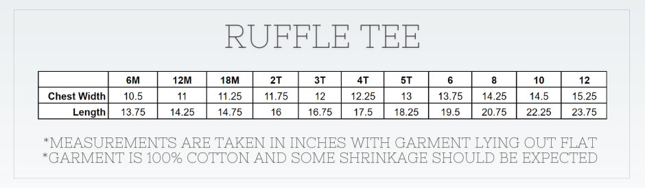 Abbie Short Sleeve Ruffle Tshirt 2T-8