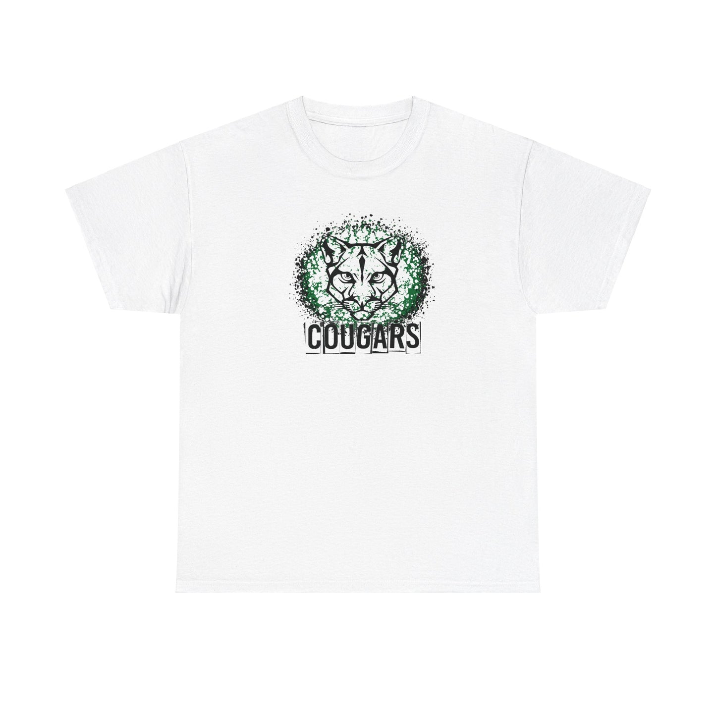 Cougars Splatter Adult Tshirt