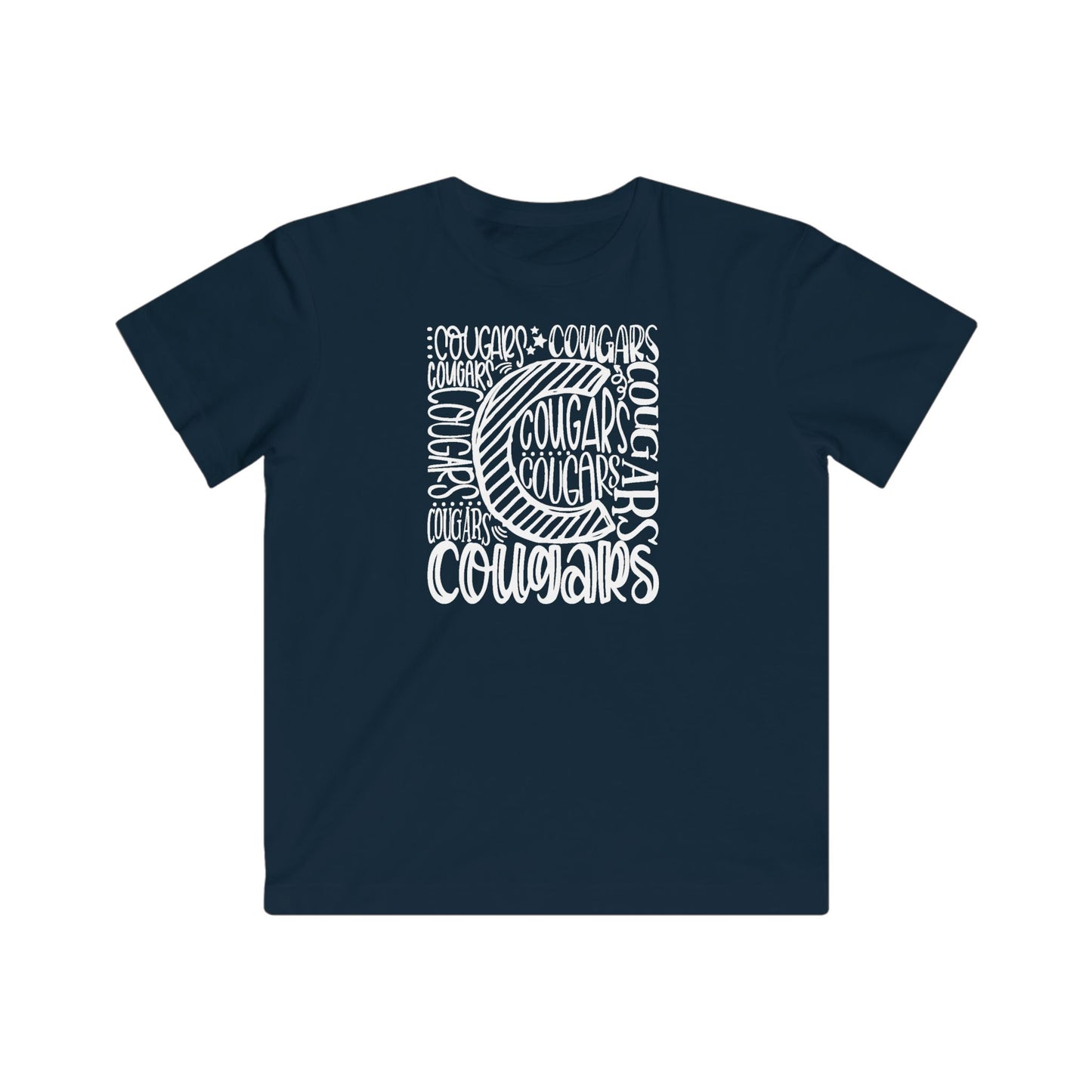 Cursive Cougars Youth Tshirt