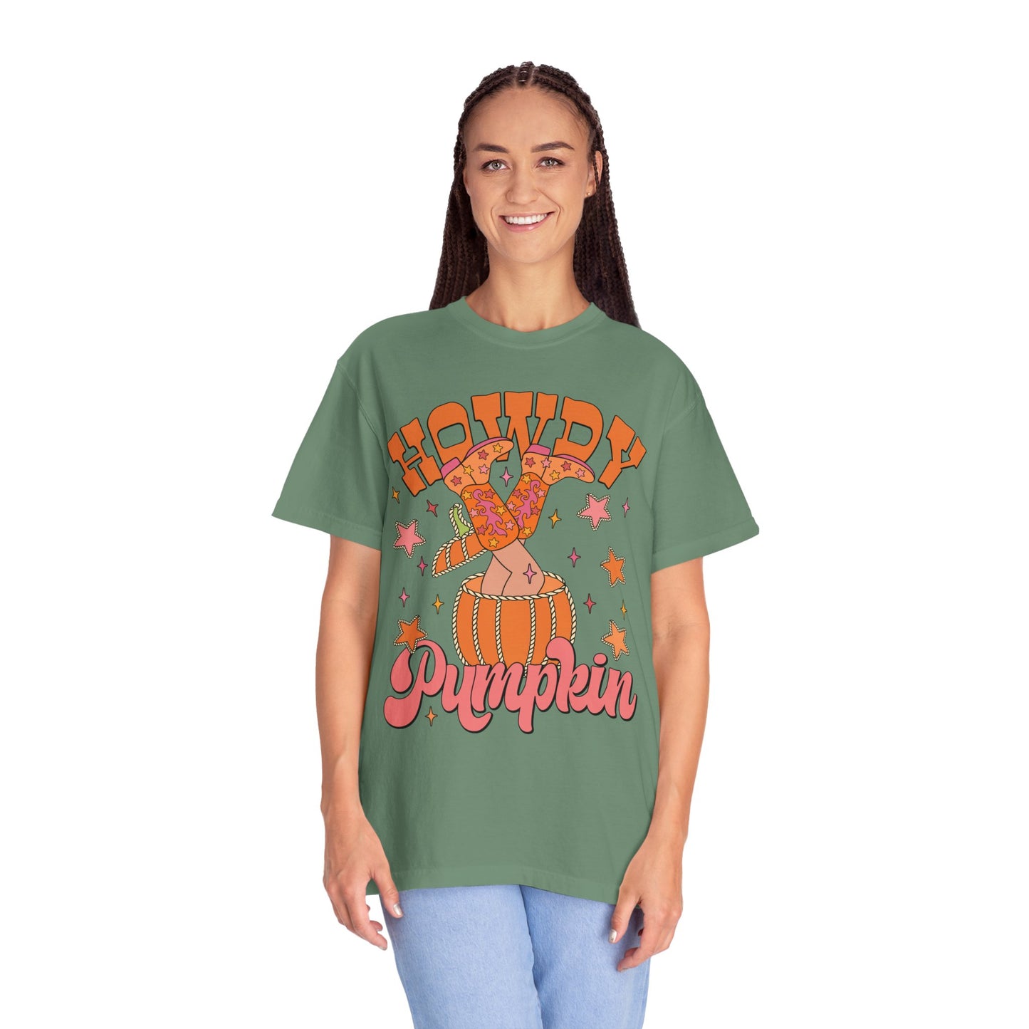 Howdy Pumpkin Comfort Colors Tshirt | Pumpkin Patch Tshirt | Pumpkin Spice latte | Fall Fashion Graphic Shirt | Halloween Top