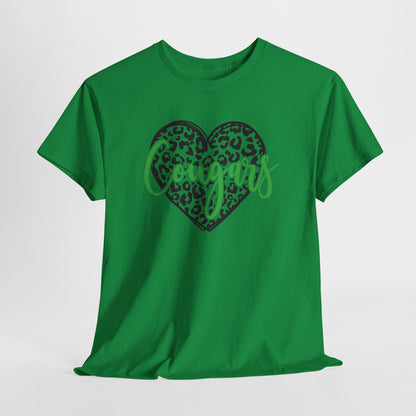 Heart of a Cougar Adult Tshirt