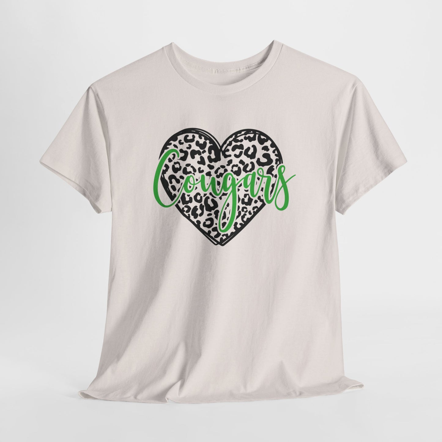 Heart of a Cougar Adult Tshirt