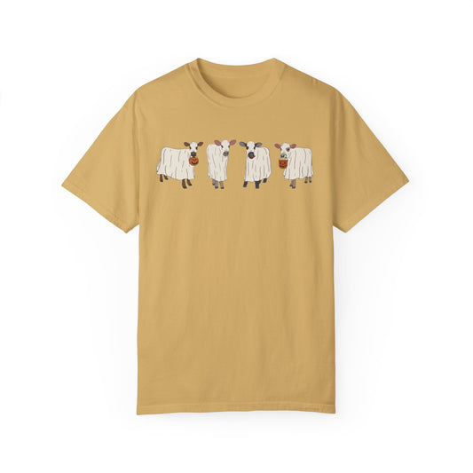 Ghost Cow | Moo Cow | Pumpkin Patch Tshirt | Pumpkin Spice latte | Fall Fashion Graphic Shirt | Halloween Top