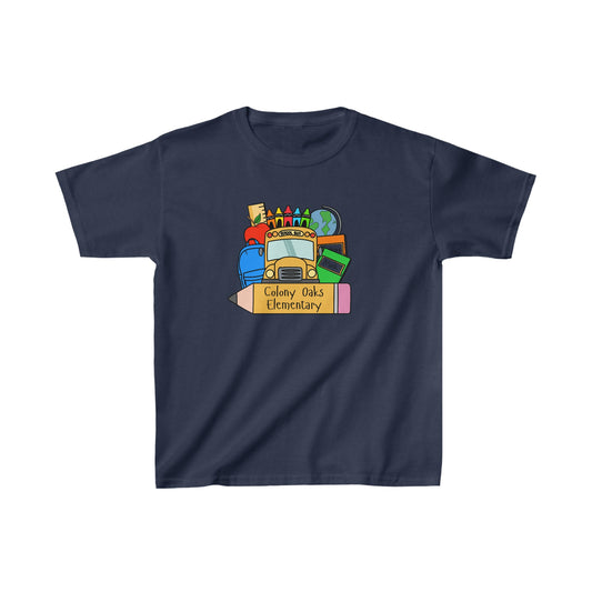 Colony Oaks Elementary Bus Youth Tshirt