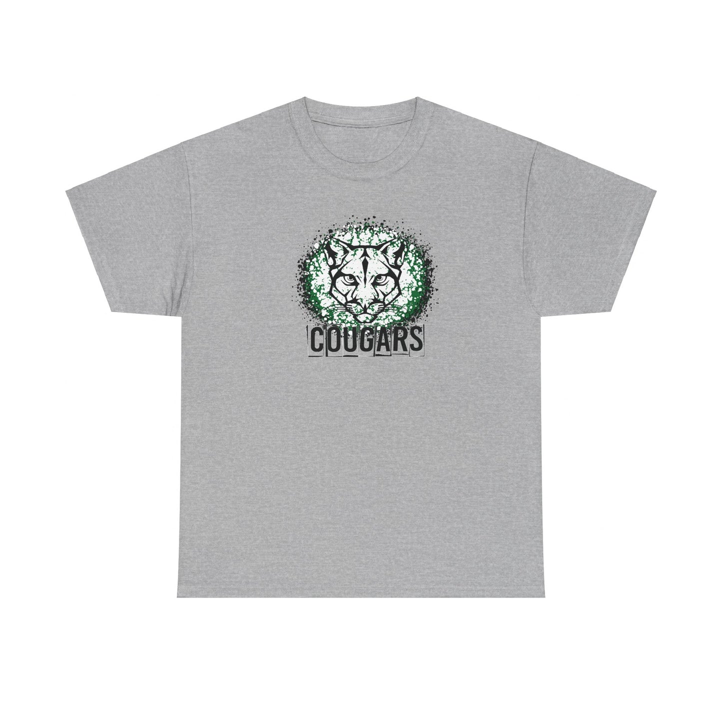 Cougars Splatter Adult Tshirt