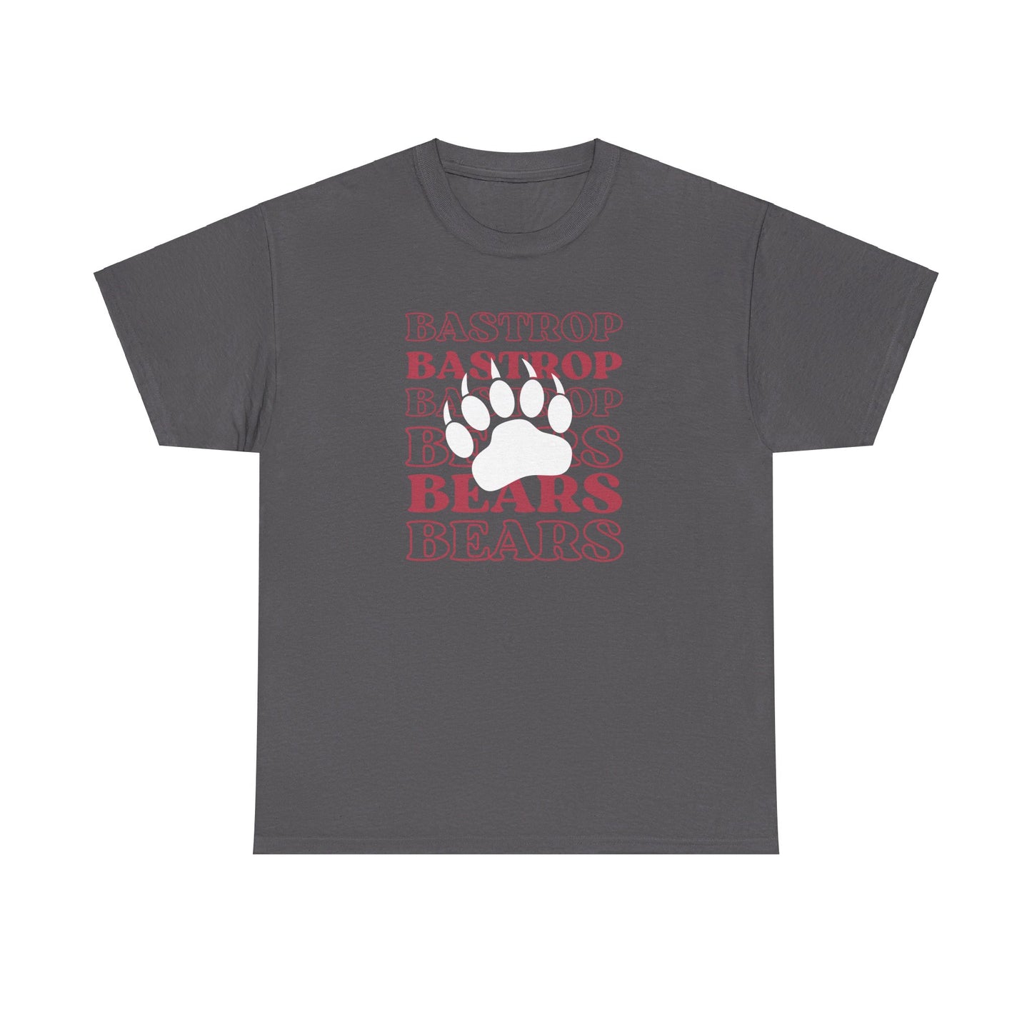 Bastrop Bear Paw Adult Tshirt