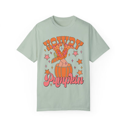 Howdy Pumpkin Comfort Colors Tshirt | Pumpkin Patch Tshirt | Pumpkin Spice latte | Fall Fashion Graphic Shirt | Halloween Top