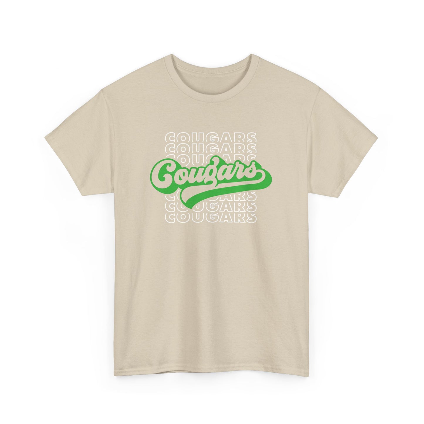 Cougars Retro Adult Tshirt