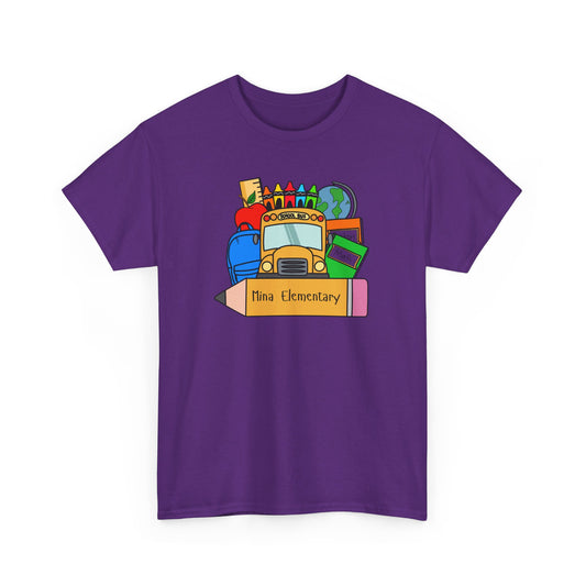 Mina Elementary Bus Adult Tshirt