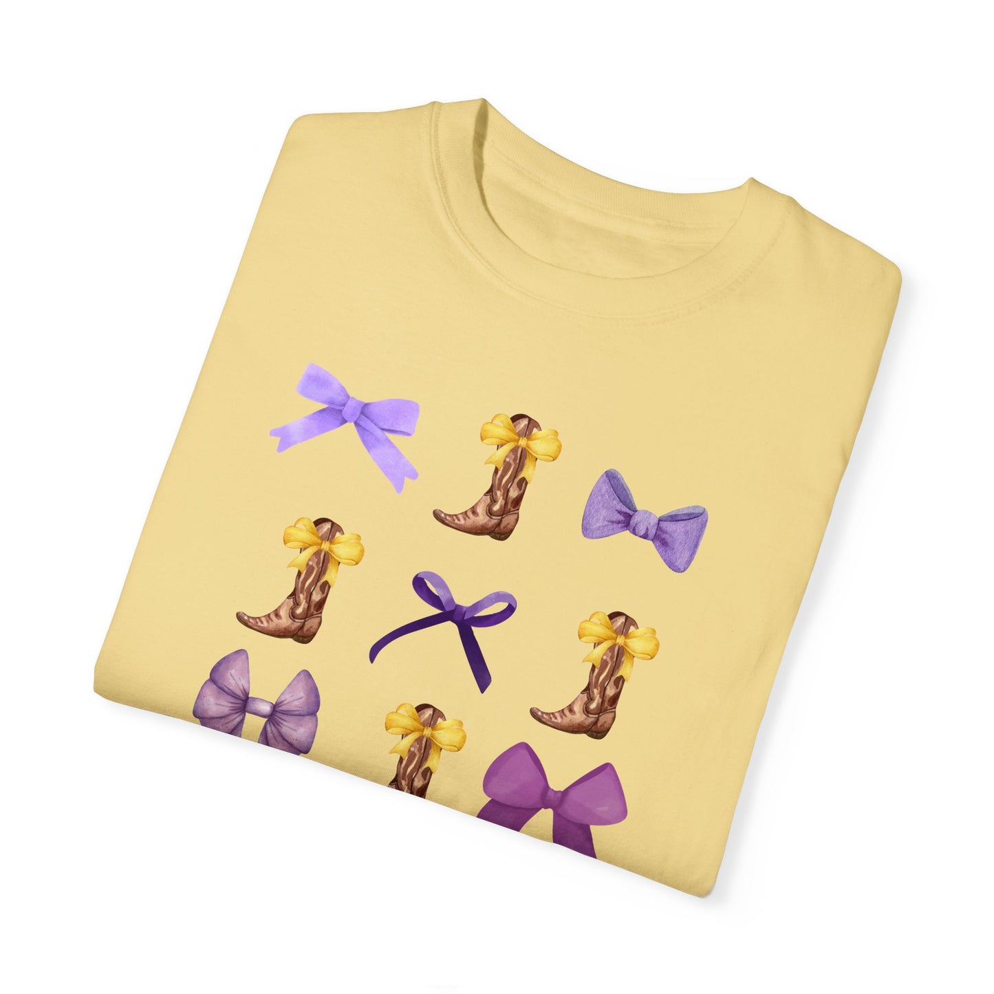 LSU Boots & Bows Comfort Colors Tshirt