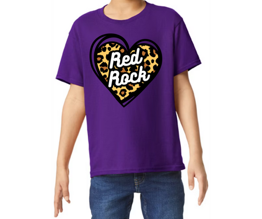 Red Rock Cheetah Heart Shirt