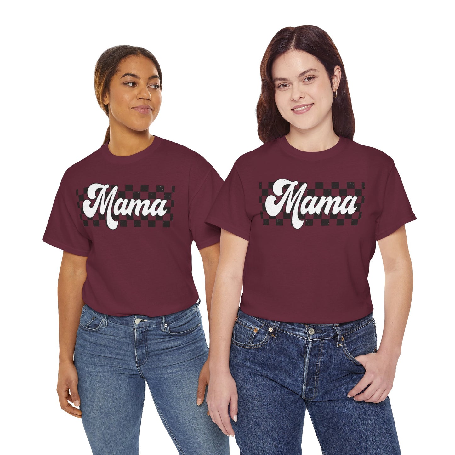 Mama Checkered Adult Tshirt | Mama Racing Shirt | Mama motorcross | Mama Birthday Party Shirt | First time Mom | Mother shirt | Nascar Mommy