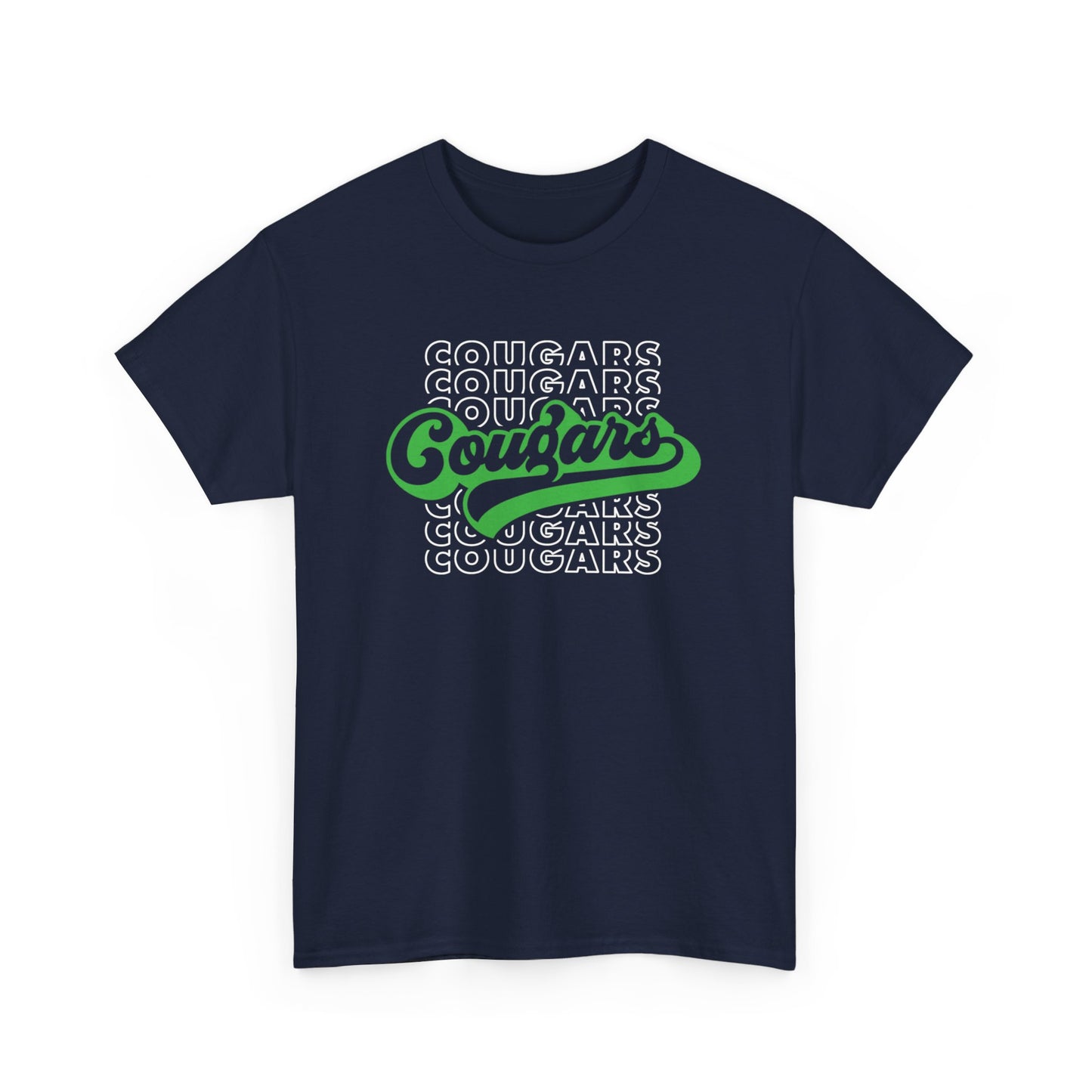 Cougars Retro Adult Tshirt