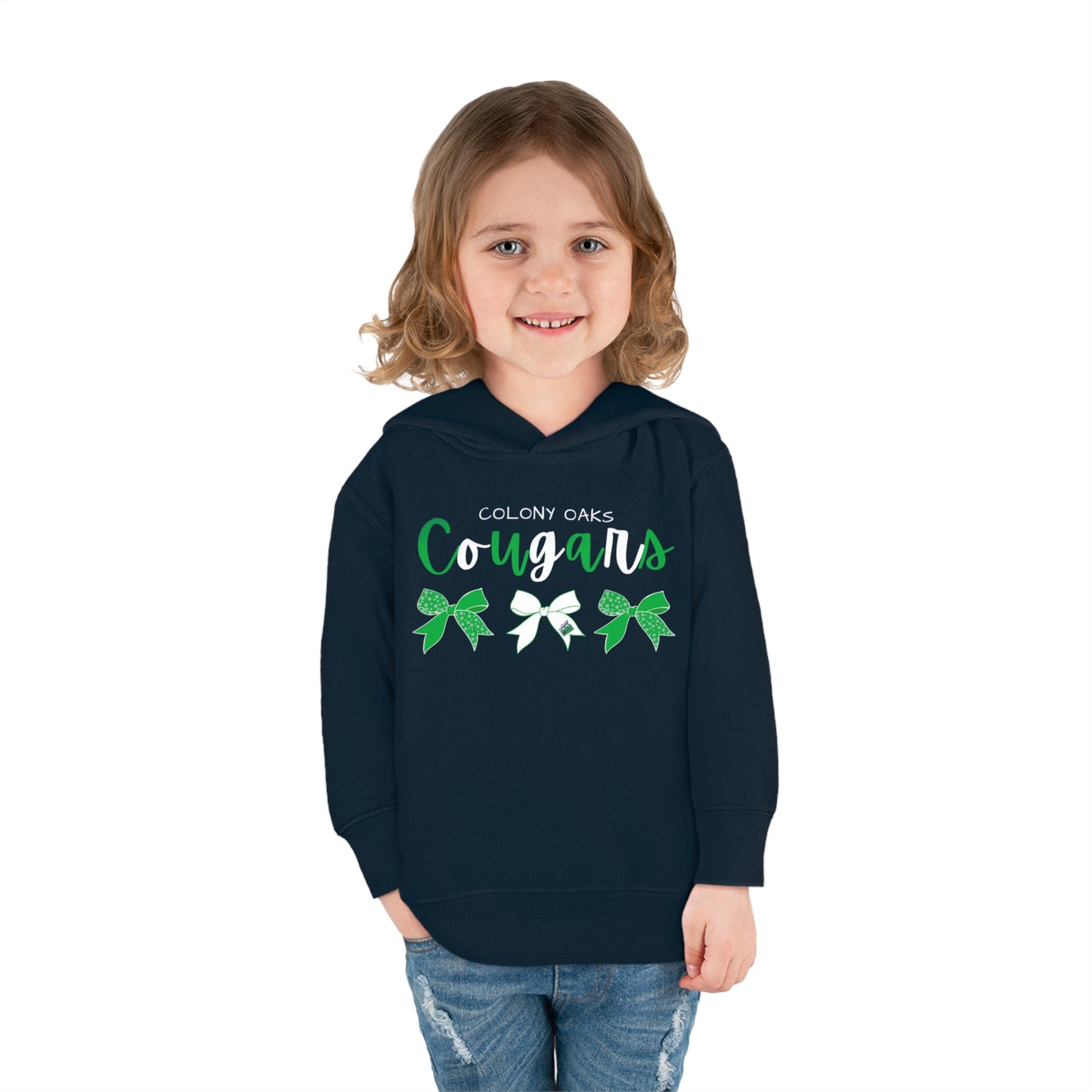 Colony Oaks Bows Toddler Pullover Fleece Hoodie