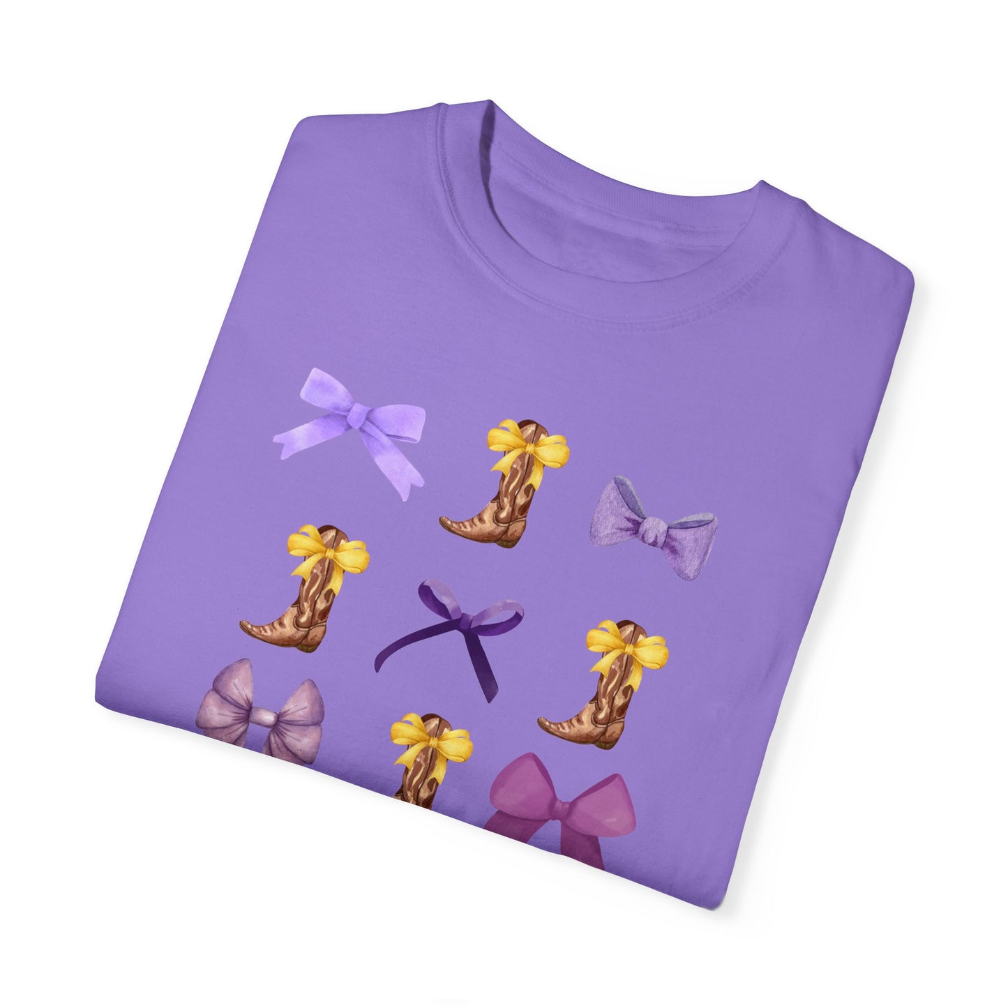 LSU Boots & Bows Comfort Colors Tshirt