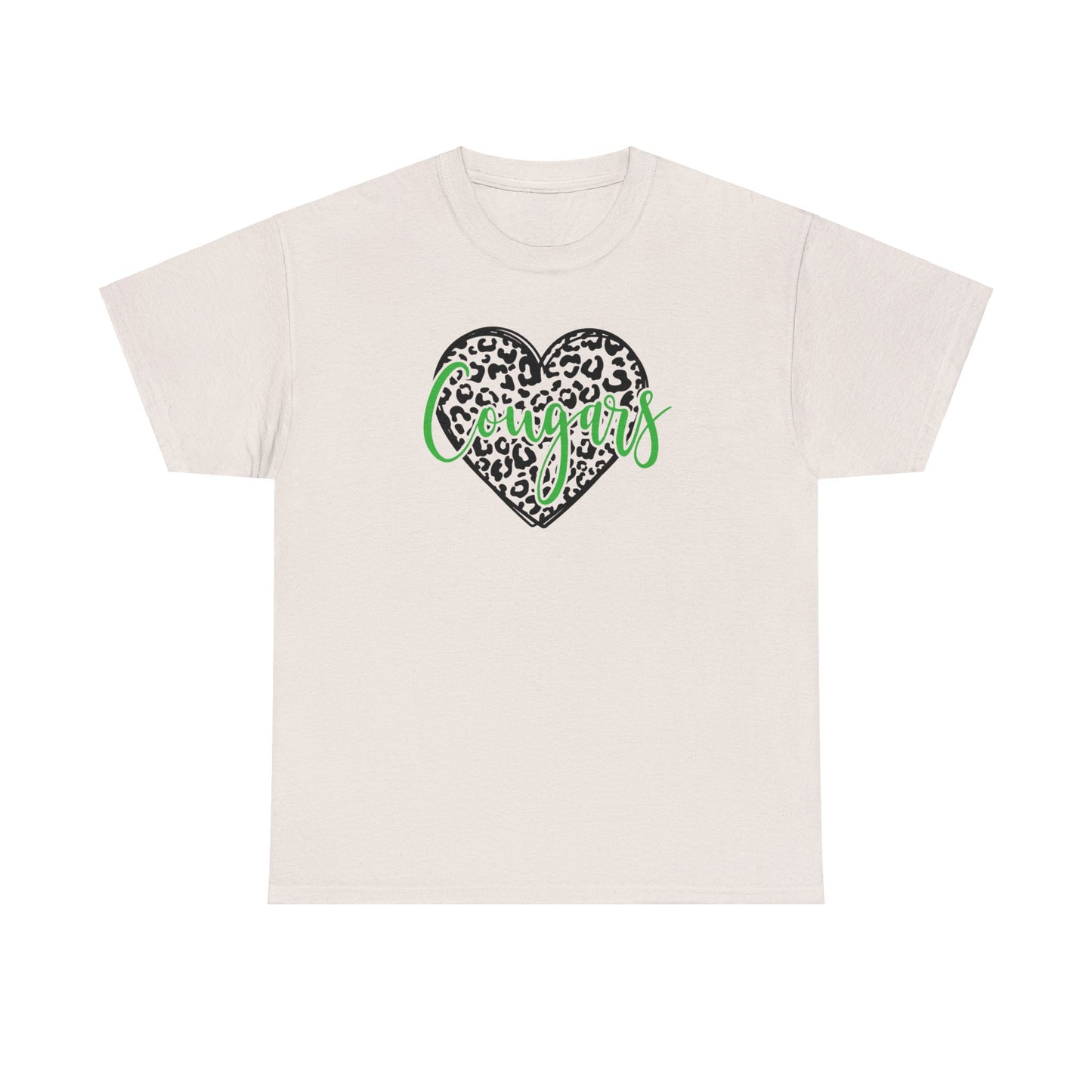 Heart of a Cougar Adult Tshirt