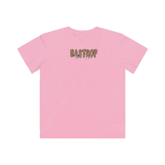 Bastrop Cheetah Font Youth Tshirt