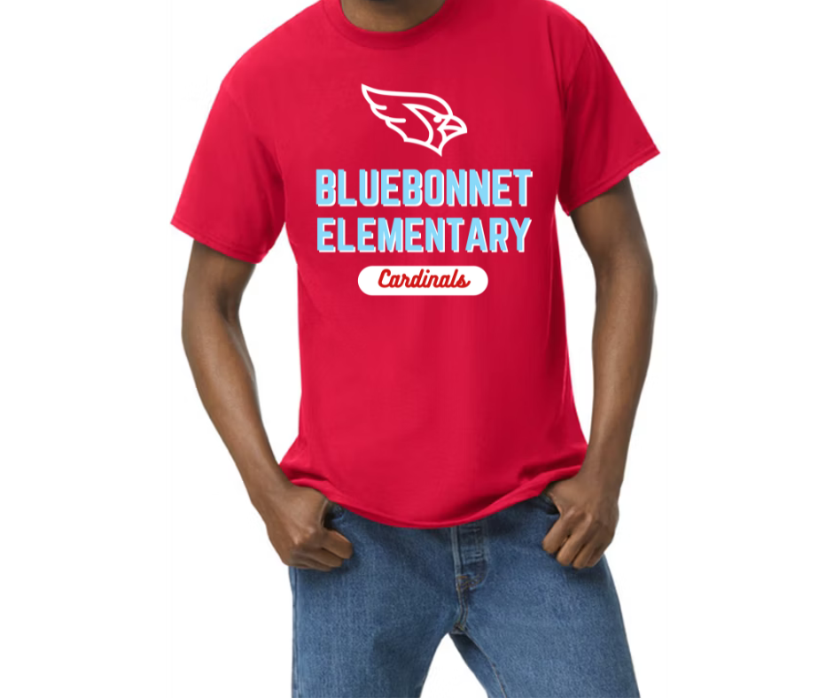 Bluebonnet Cardinal Red Shirt