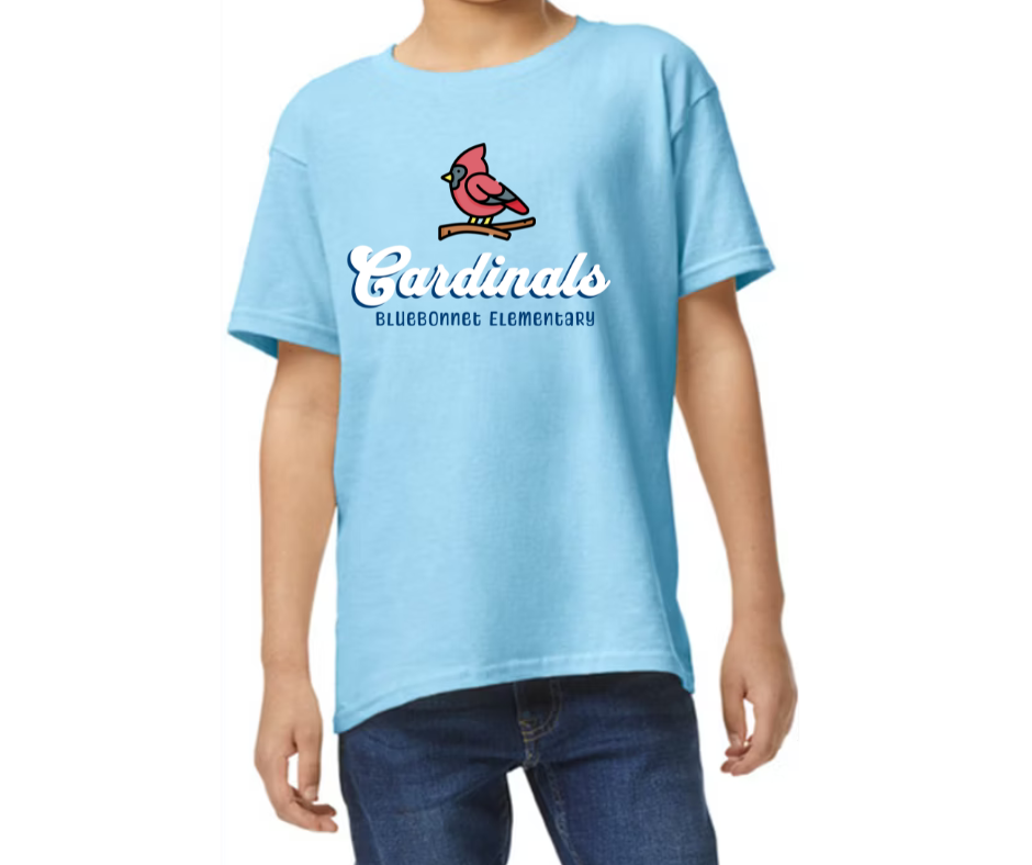 Bluebonnet Cardinal Bird Shirt