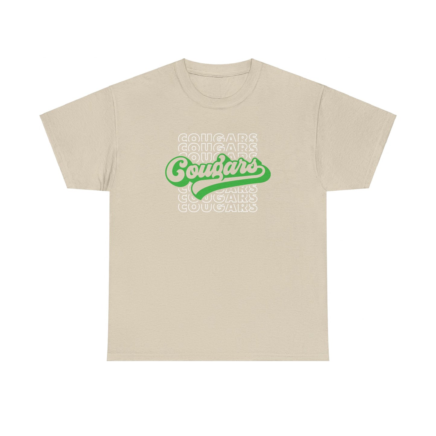 Cougars Retro Adult Tshirt