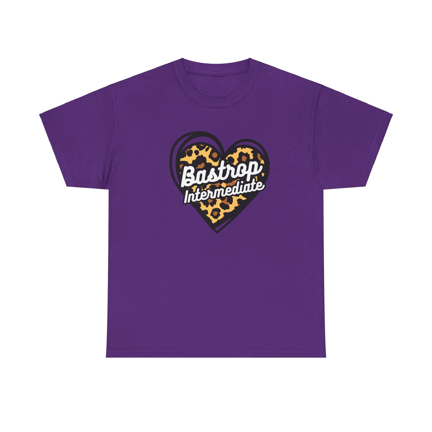 Bastrop Intermediate Cheetah Heart Adult Tshirt