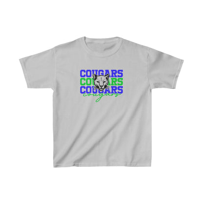 Cougars Stacked Youth Tshirt