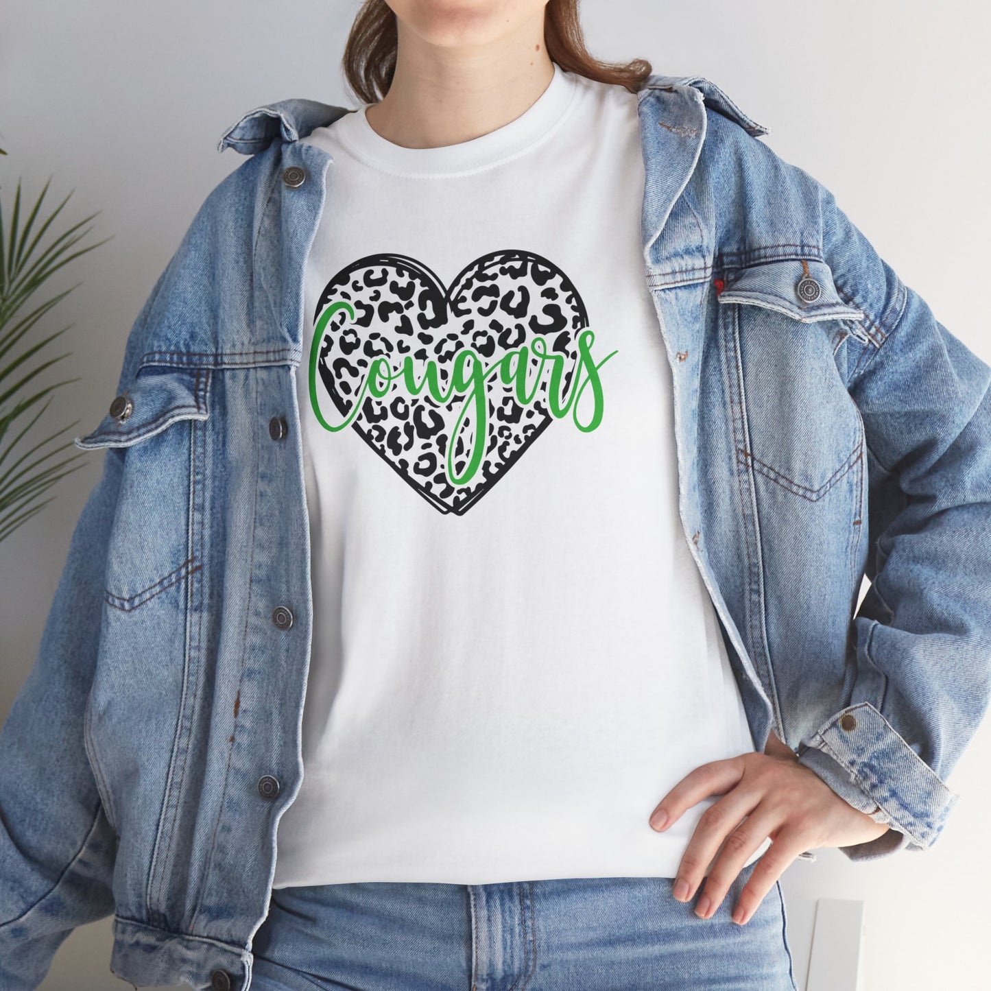 Heart of a Cougar Adult Tshirt