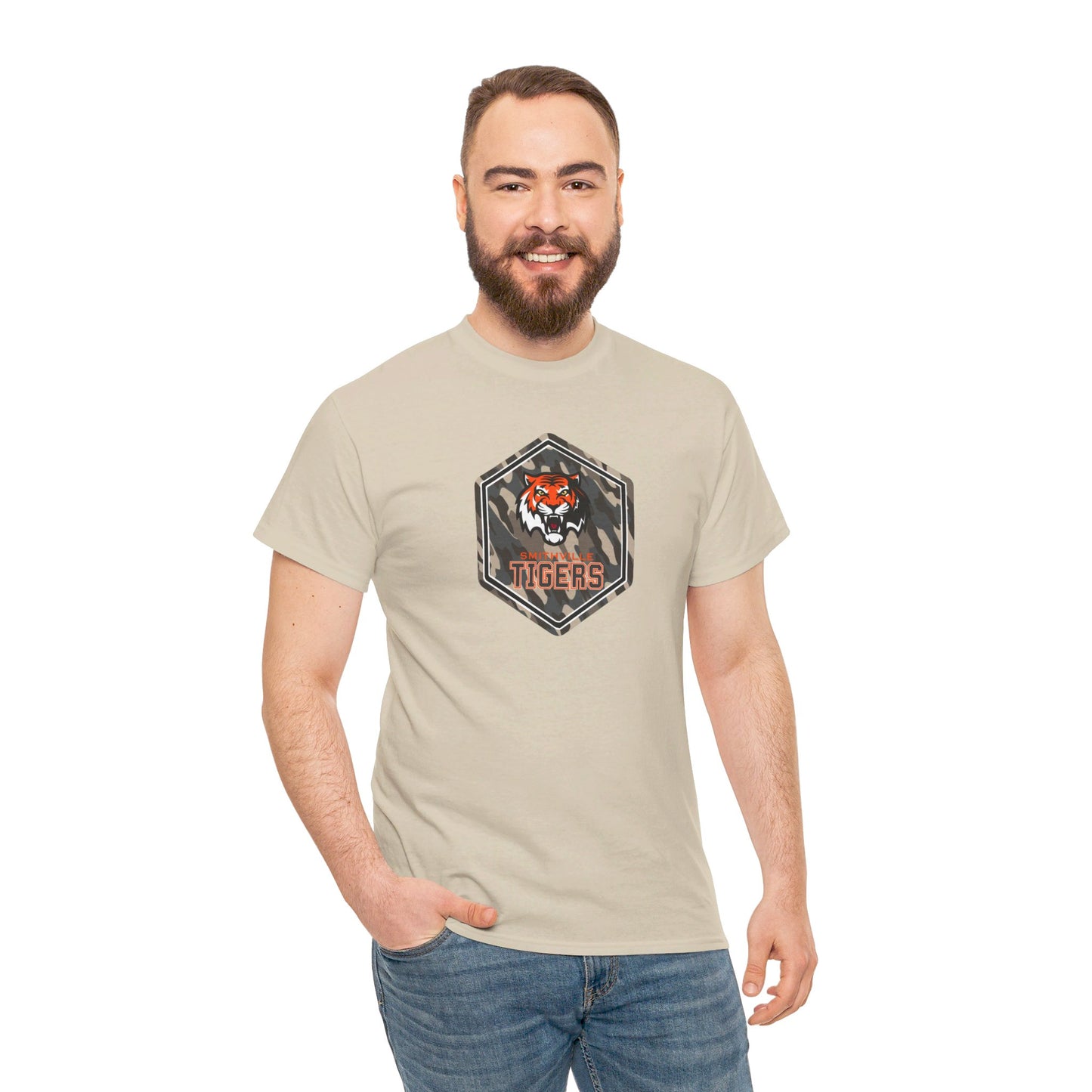 Camo Tigers Adult Tshirt