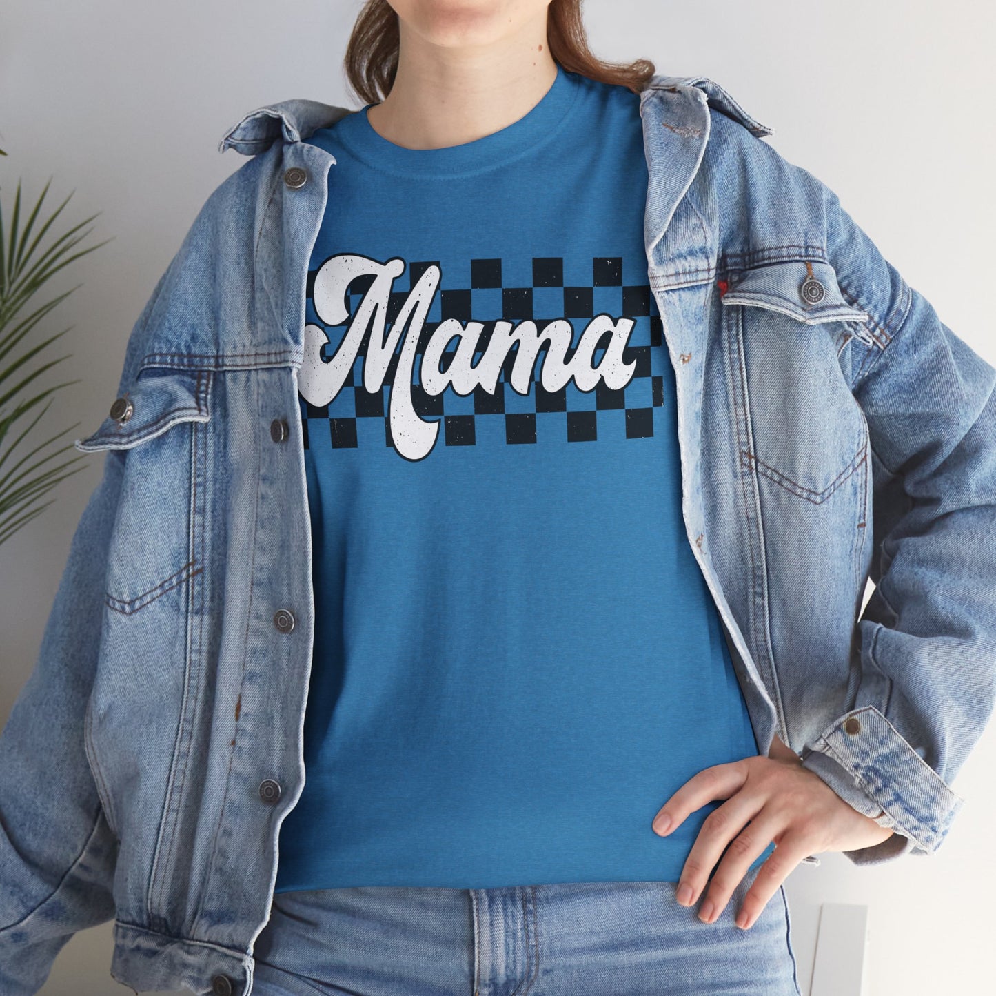 Mama Checkered Adult Tshirt | Mama Racing Shirt | Mama motorcross | Mama Birthday Party Shirt | First time Mom | Mother shirt | Nascar Mommy