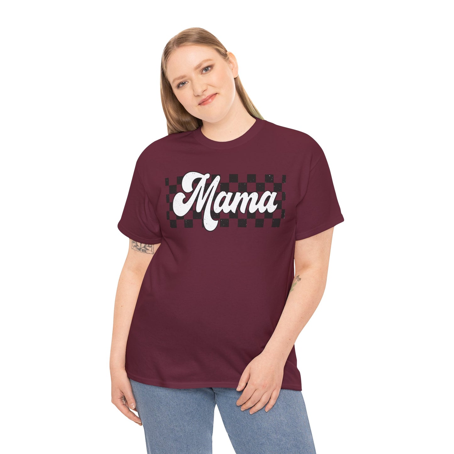 Mama Checkered Adult Tshirt | Mama Racing Shirt | Mama motorcross | Mama Birthday Party Shirt | First time Mom | Mother shirt | Nascar Mommy