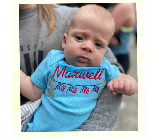 Patriotic Dogs Onesie