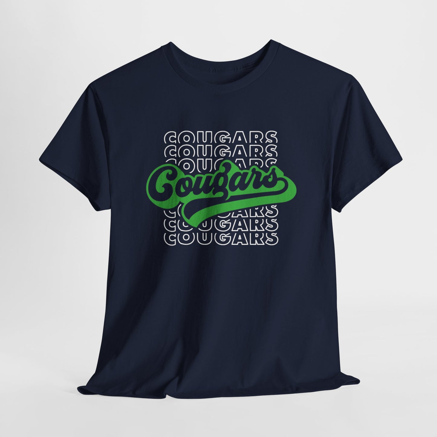 Cougars Retro Adult Tshirt