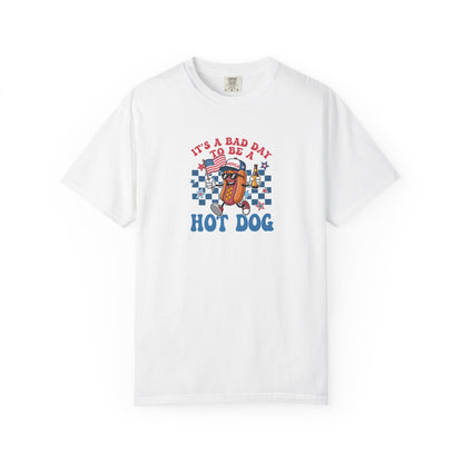Fun Graphic Tee - "It's a Bad Day to Be a Hot Dog" - Unisex Garment-Dyed T-shirt, Summer Casual Wear, BBQ Outfit, Gift for Food [...]