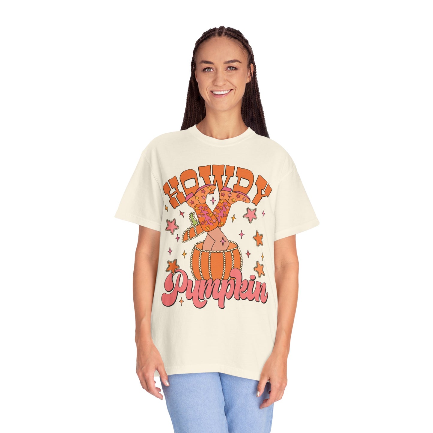 Howdy Pumpkin Comfort Colors Tshirt | Pumpkin Patch Tshirt | Pumpkin Spice latte | Fall Fashion Graphic Shirt | Halloween Top