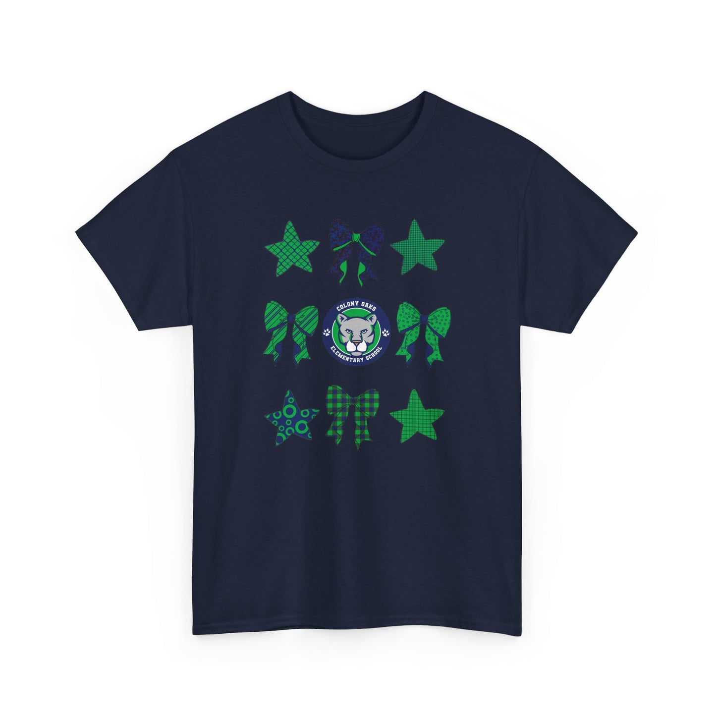 Colony Oaks Bows & Stars Adult Tshirt