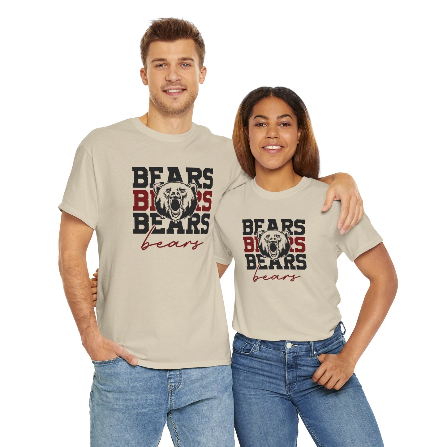 Bears Stacked Adult Tshirt