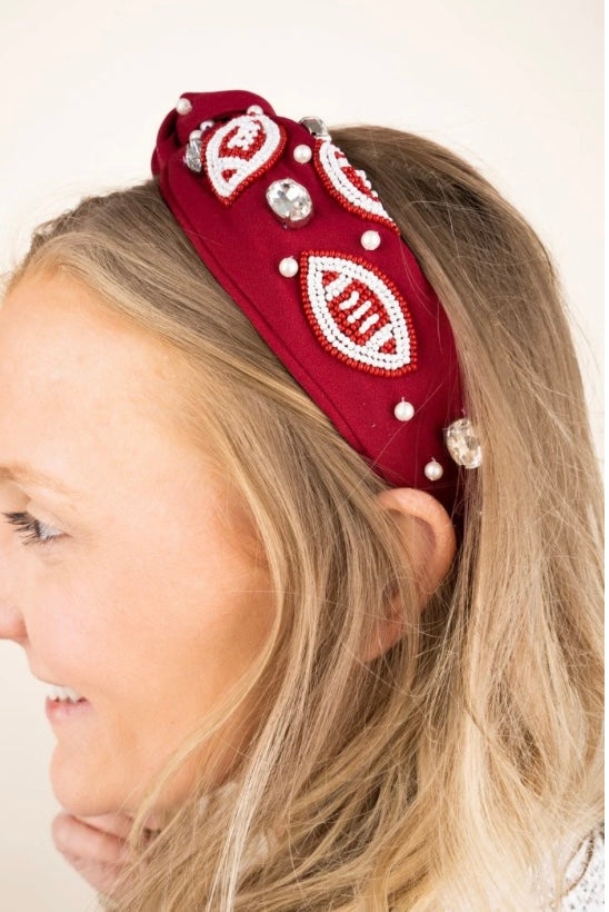 Maroon Football Headband