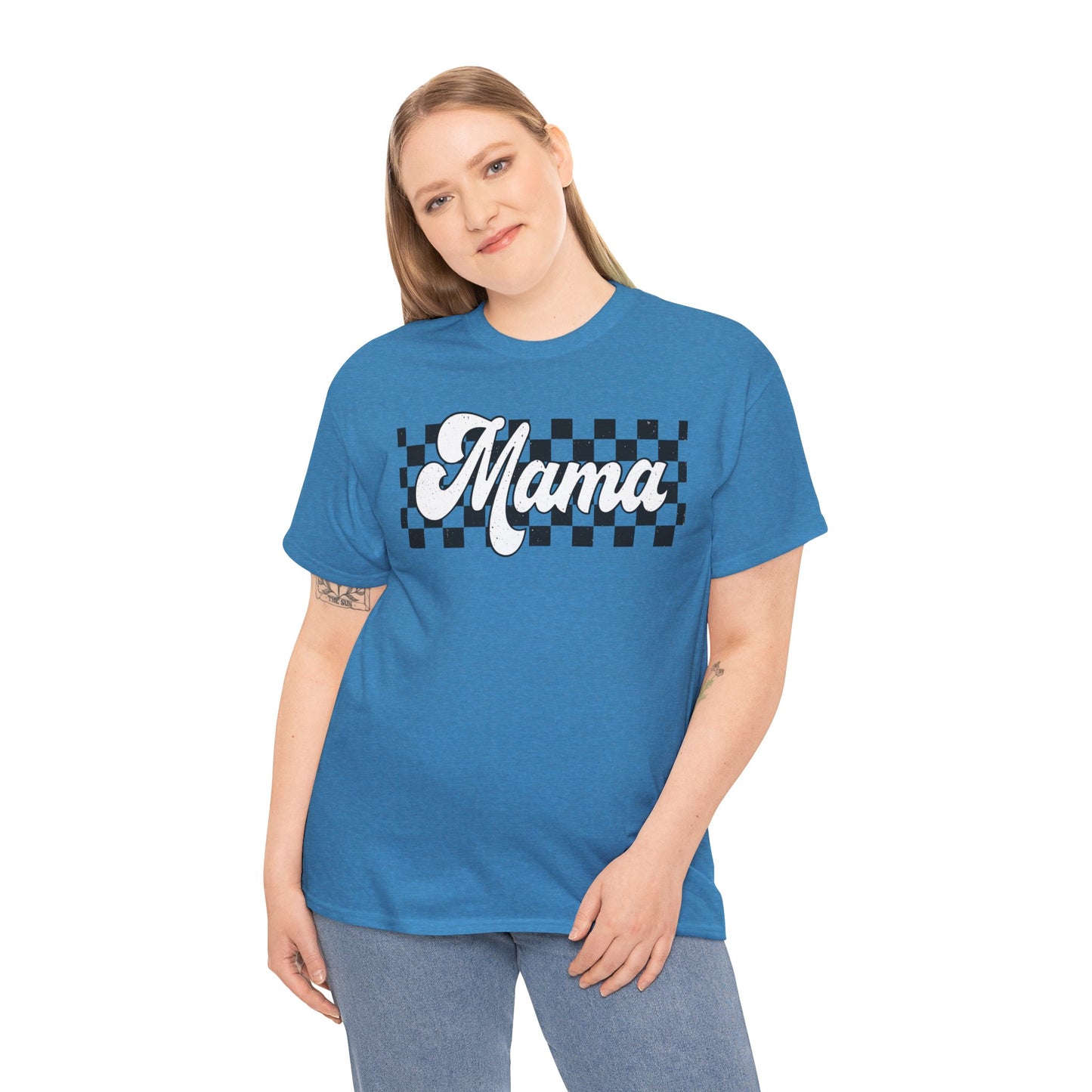 Mama Checkered Adult Tshirt | Mama Racing Shirt | Mama motorcross | Mama Birthday Party Shirt | First time Mom | Mother shirt | Nascar Mommy