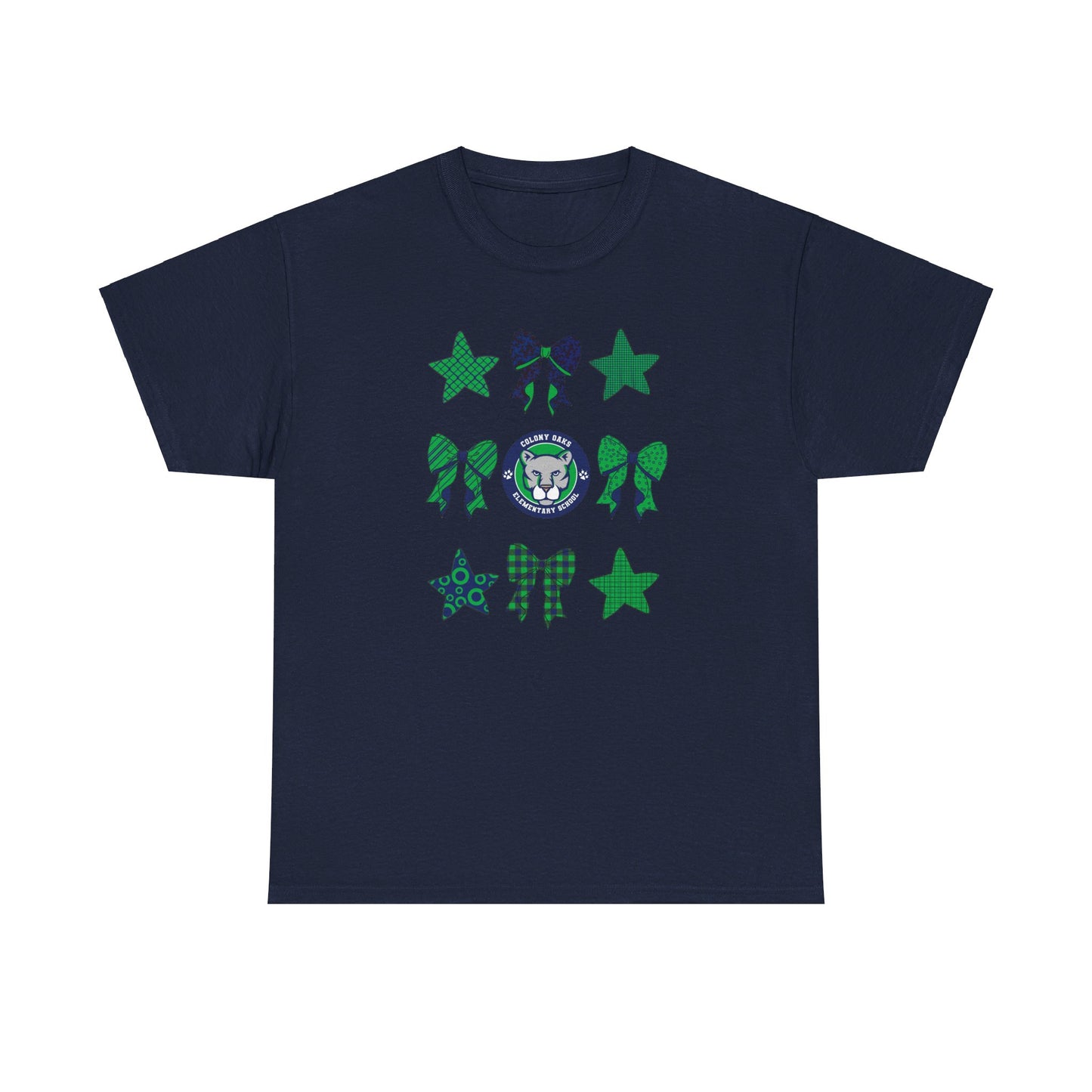 Colony Oaks Bows & Stars Adult Tshirt