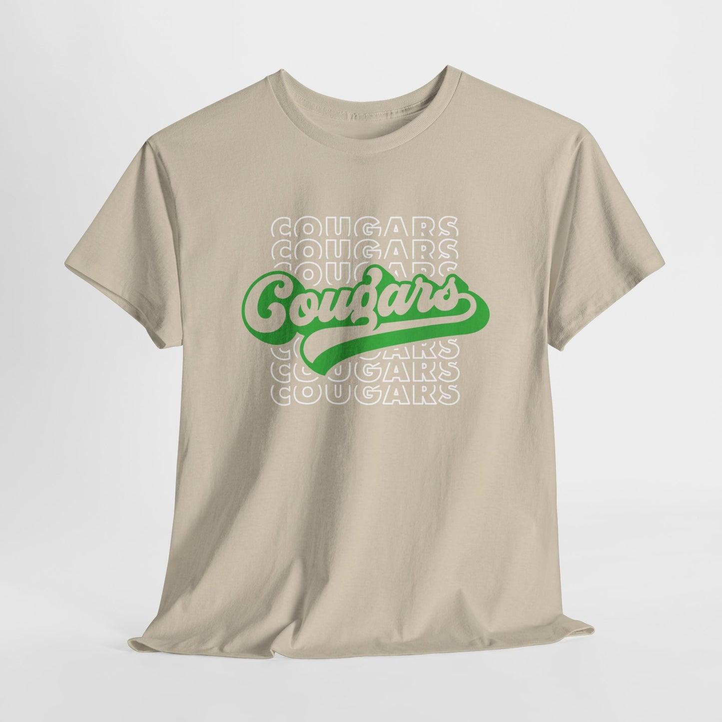 Cougars Retro Adult Tshirt