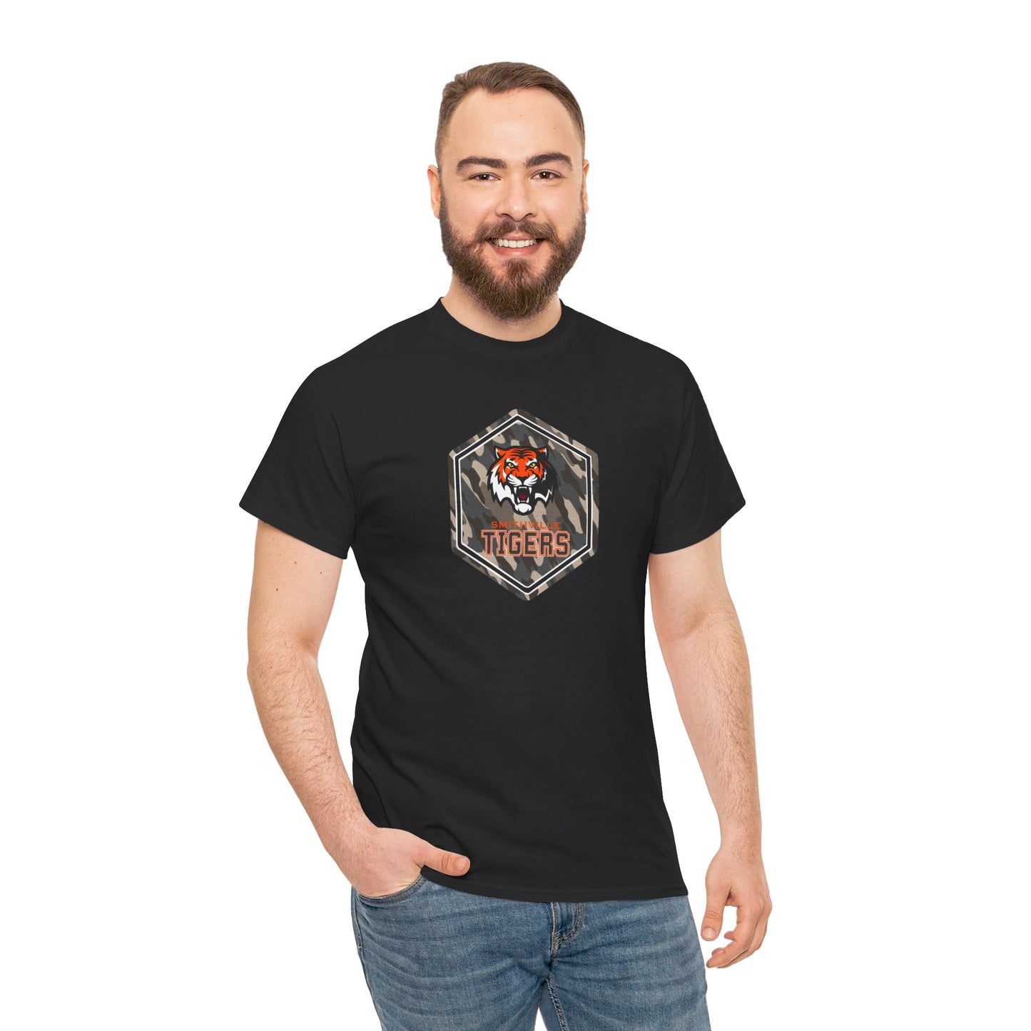 Camo Tigers Adult Tshirt