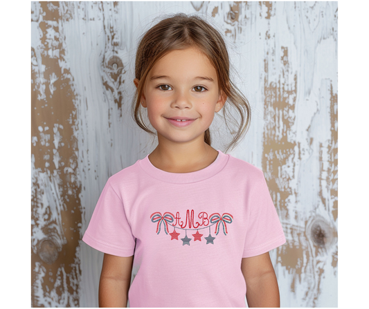 Patriotic Bunting Flag Onesie