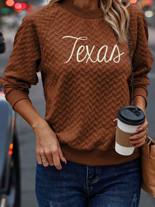 Texas Diamond Texture Sweater