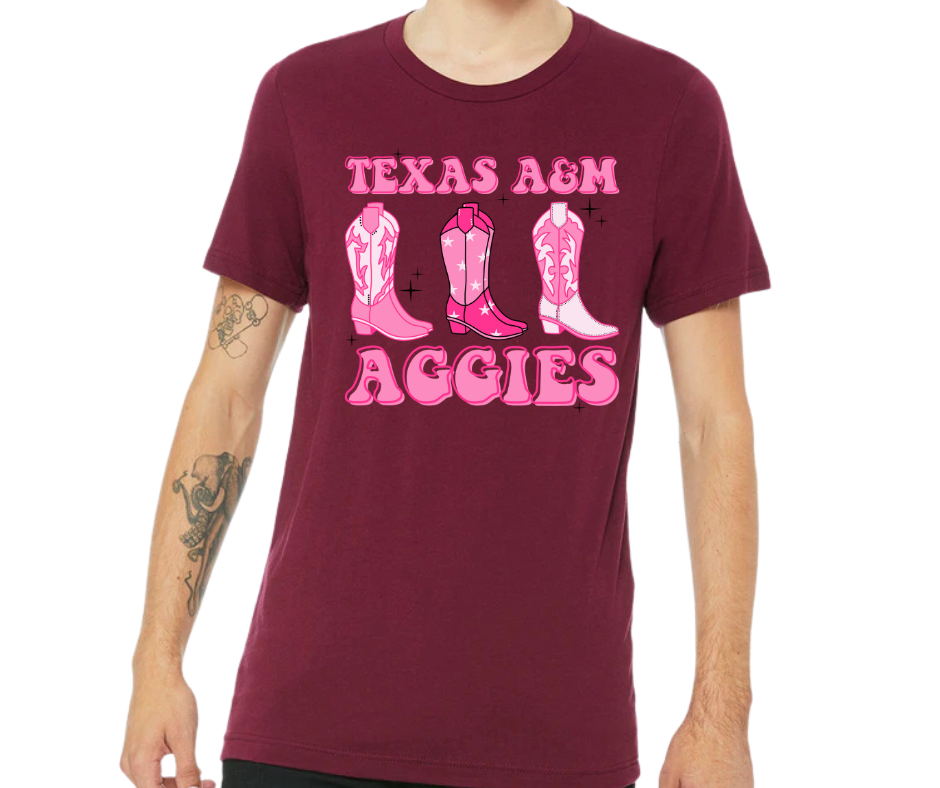 Aggies Boots Tshirt