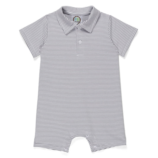 Blake Striped Polo Romper