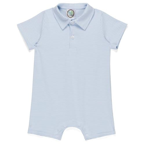 Blake Striped Polo Romper