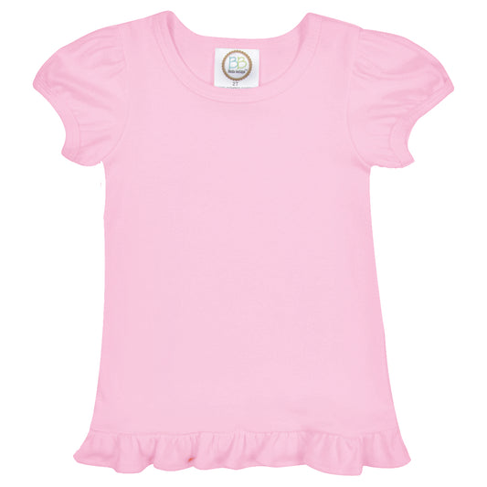 Abbie Short Sleeve Ruffle Tshirt 6M-12M